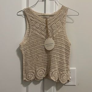 NWT crochet crop top